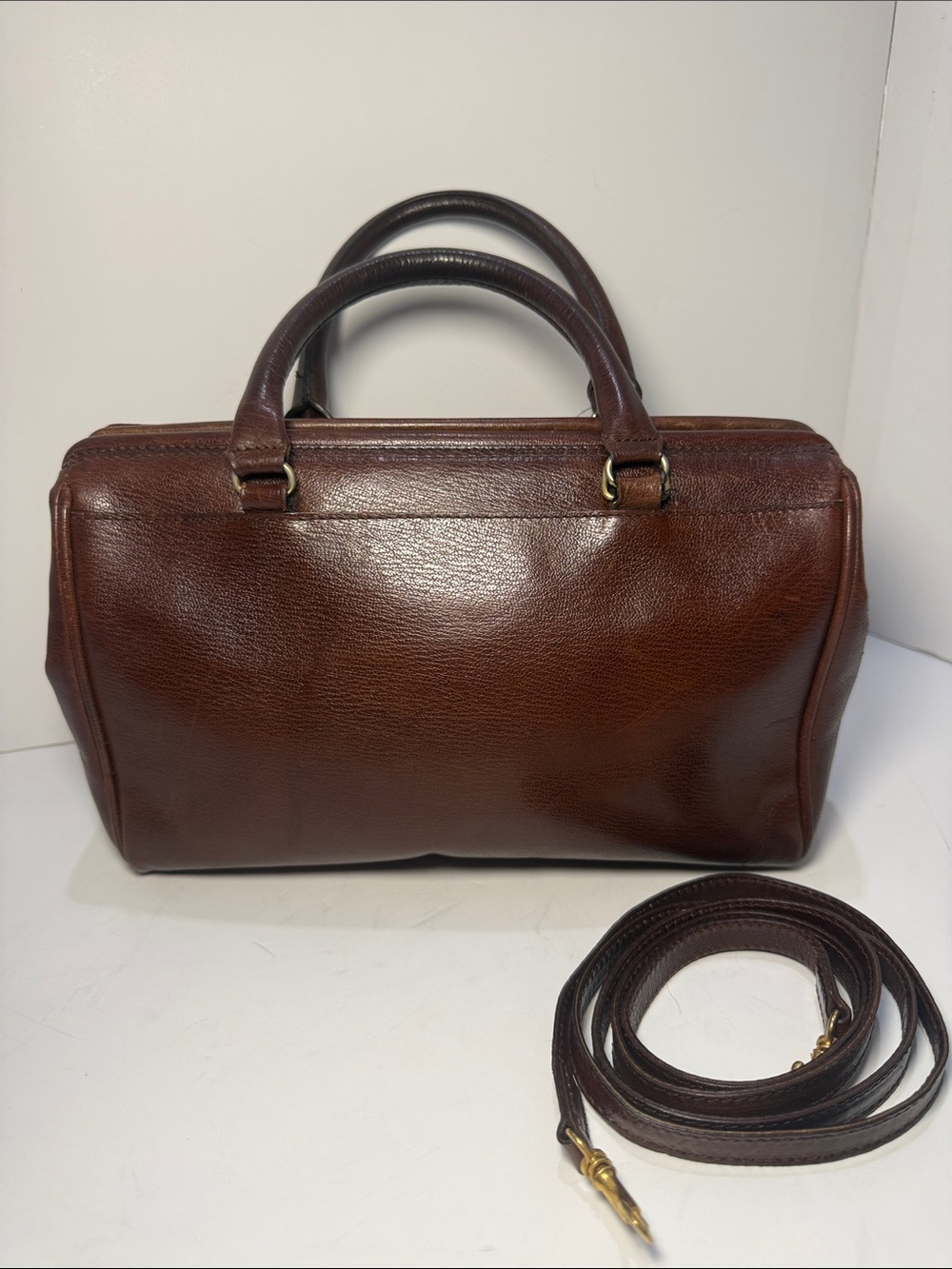 Fendi Rare Vintage S.A.S. Roma Embossed Pictorial Leather Doctor Bag - Picture 6 of 16